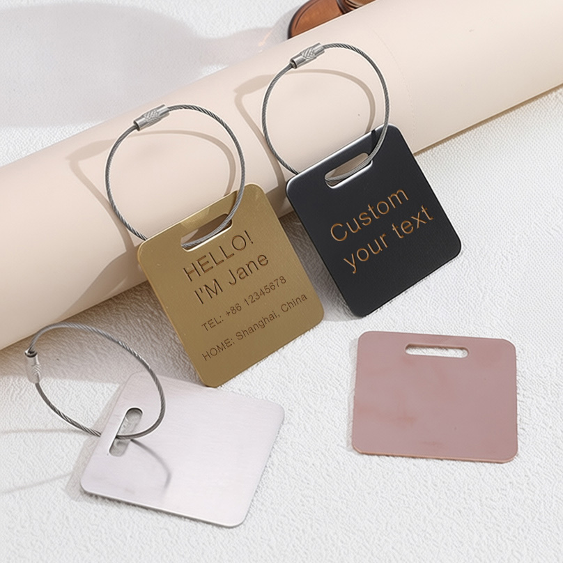 Travel Accessories Sale - Custom Name Luggage Tag Laser Engraving