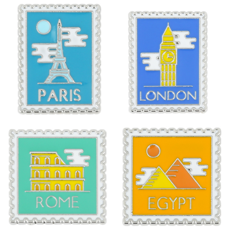 Travel Accessories London - Fancy Album Alloy Badge Backpack Brooch