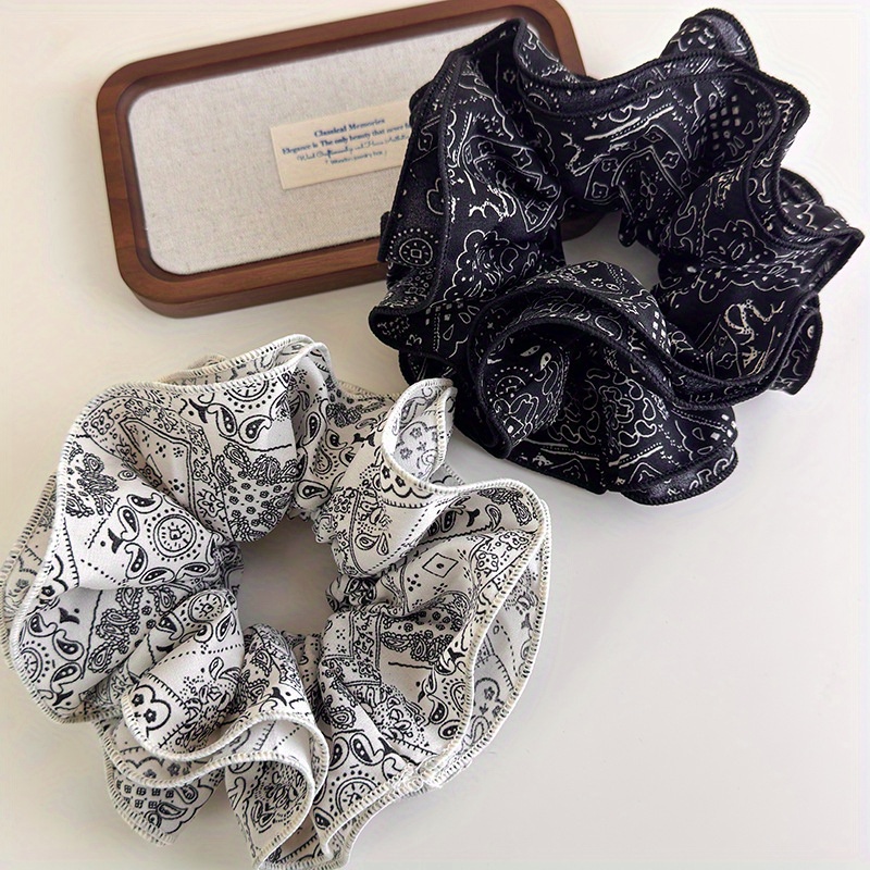 Travel Accessories Sale - Elegant Black and White Fabric Hair