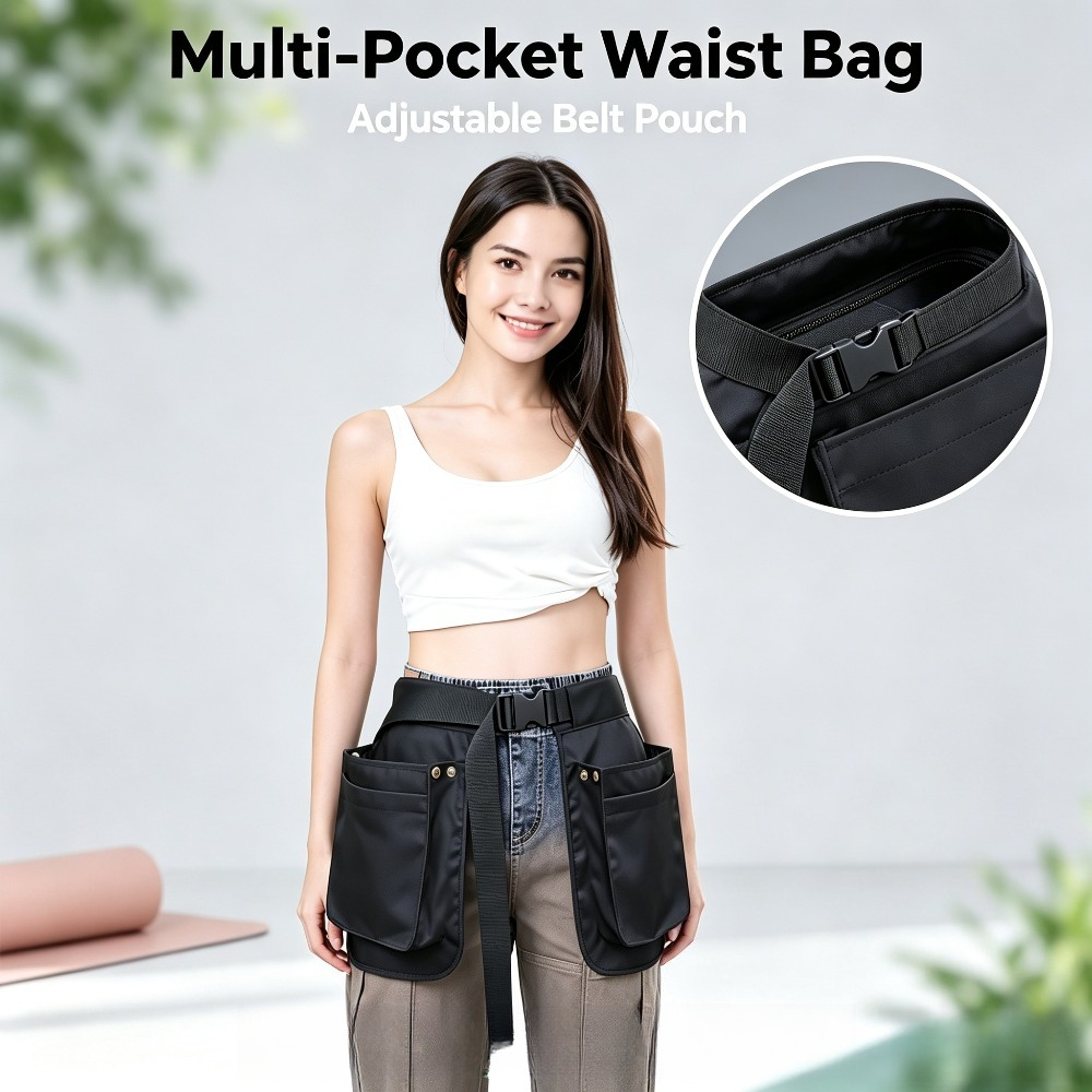 Travel Accessories Hip Belt - Outdoor Multifunction Waist Bag Multi Pocket