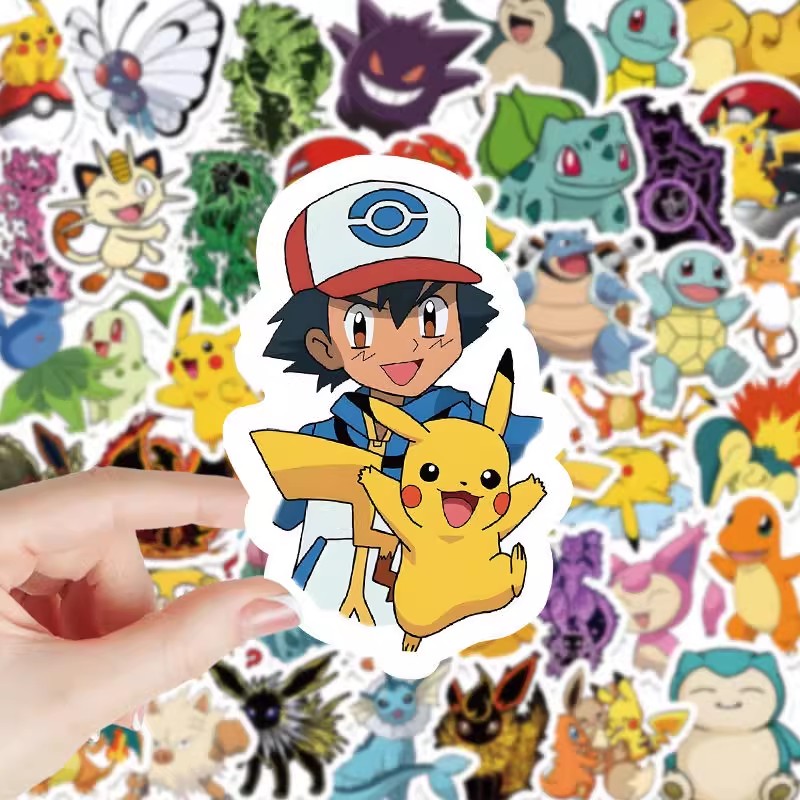 It Travel Accessories - 50PCS Cute Pikachu Pokemon Anime Stickers