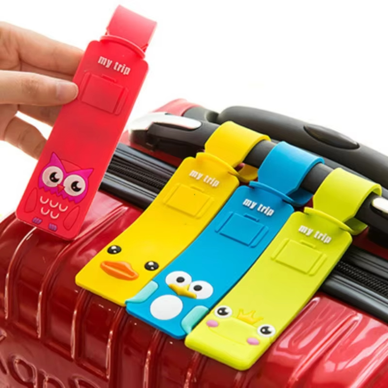 Travel Accessories Sale - 5pcs Lovely Silicone Luggage Tag Boarding
