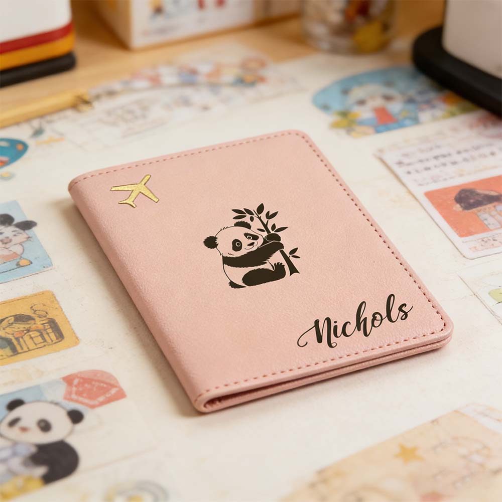 Travel Accessories Gifts For Men - 1pc Personalized Name Passport Cover Thanksgiving