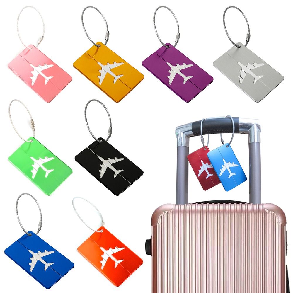 Quality Travel Accessories - Aluminium Travel Luggage Tags Reusable Suitcase