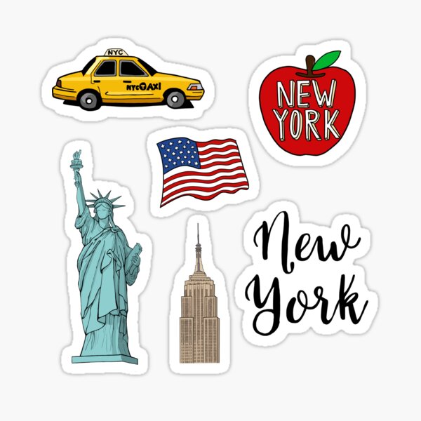 Travel Accessories Nyc - New York Travel Nyc 5PCS Stickers