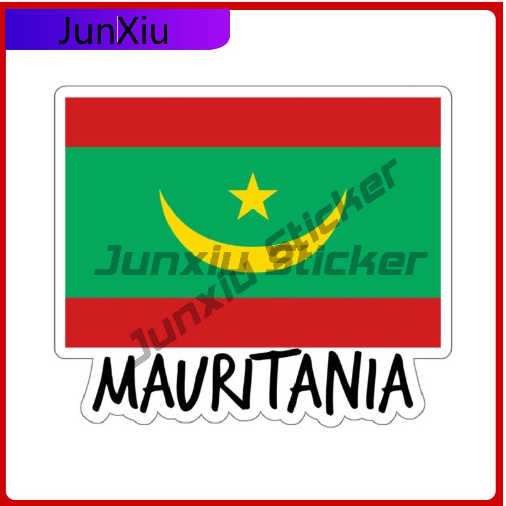 Travel Accessories Car - Mauritania Flag Travel Sticker Waterproof Scratch-proof