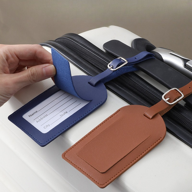 Women Men Luggage Tags PU Leat - Travel Accessories Sale 评论和价格