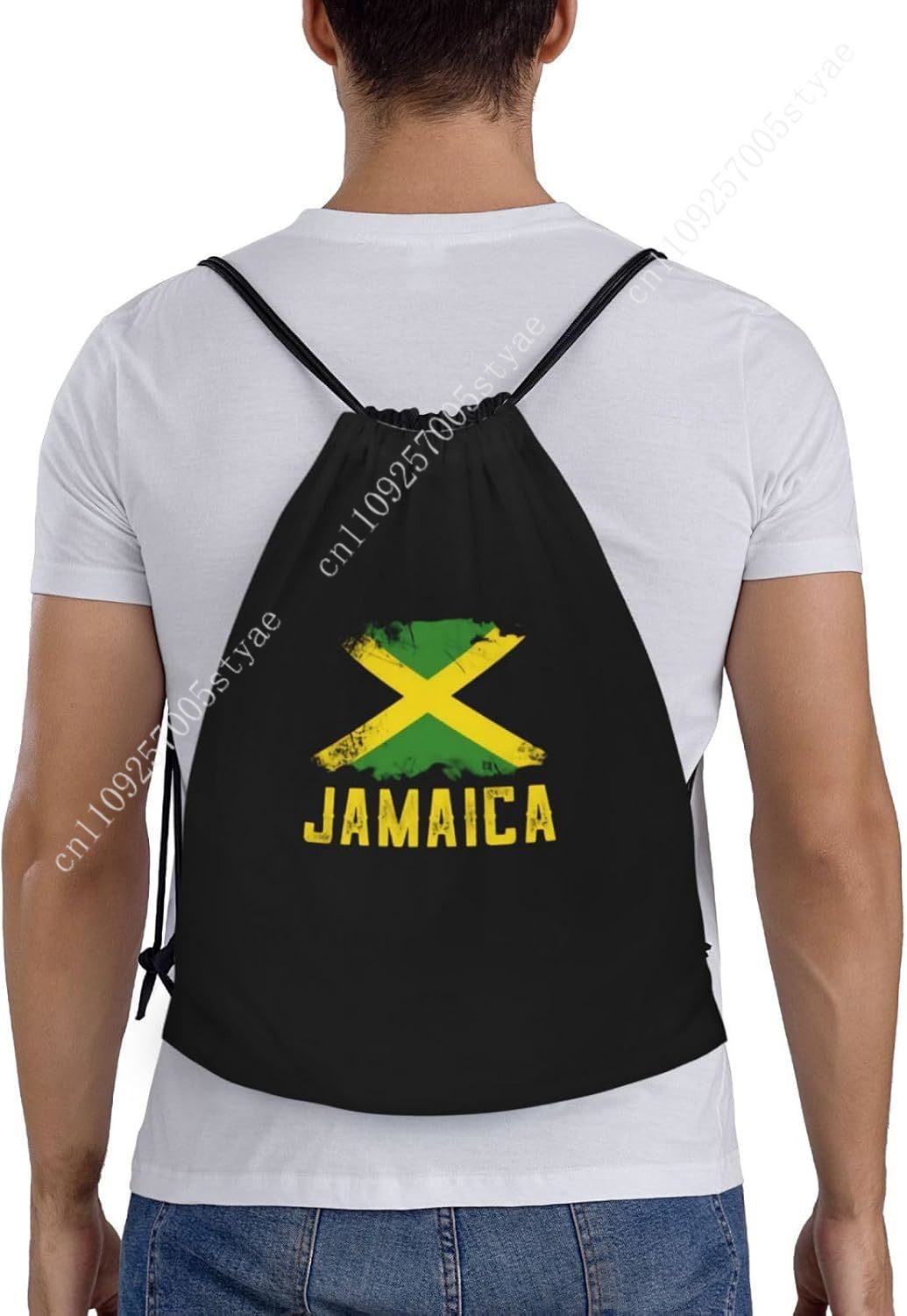 Jamaica Flag Drawstring Bag Ba - Travel Accessories For Jamaica 评论和价格