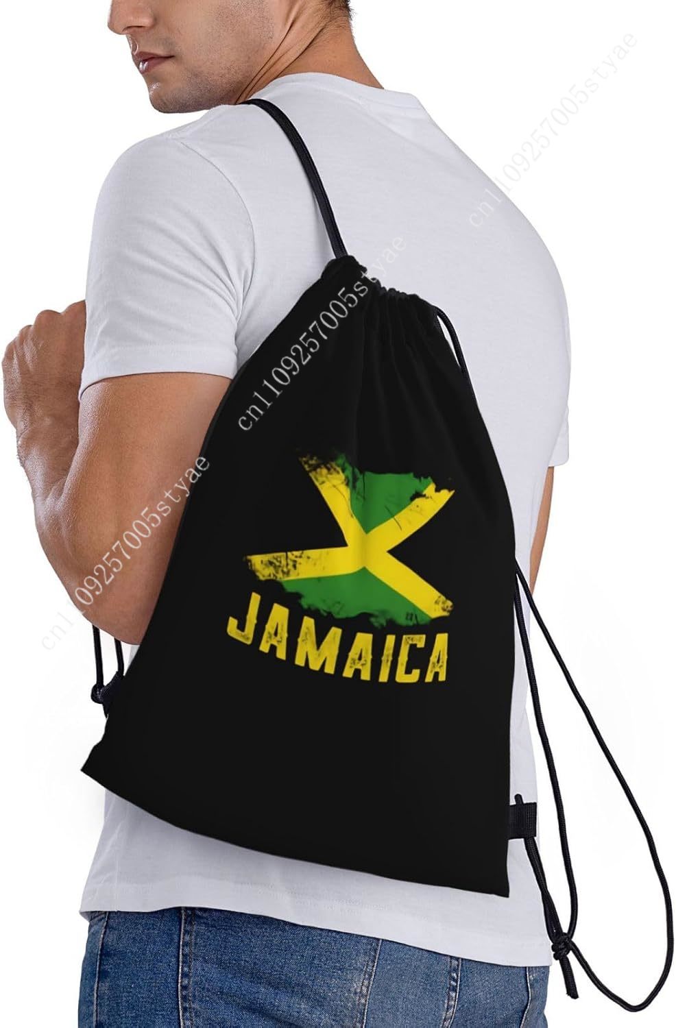 Jamaica Flag Drawstring Bag Ba - Travel Accessories For Jamaica 评论和价格