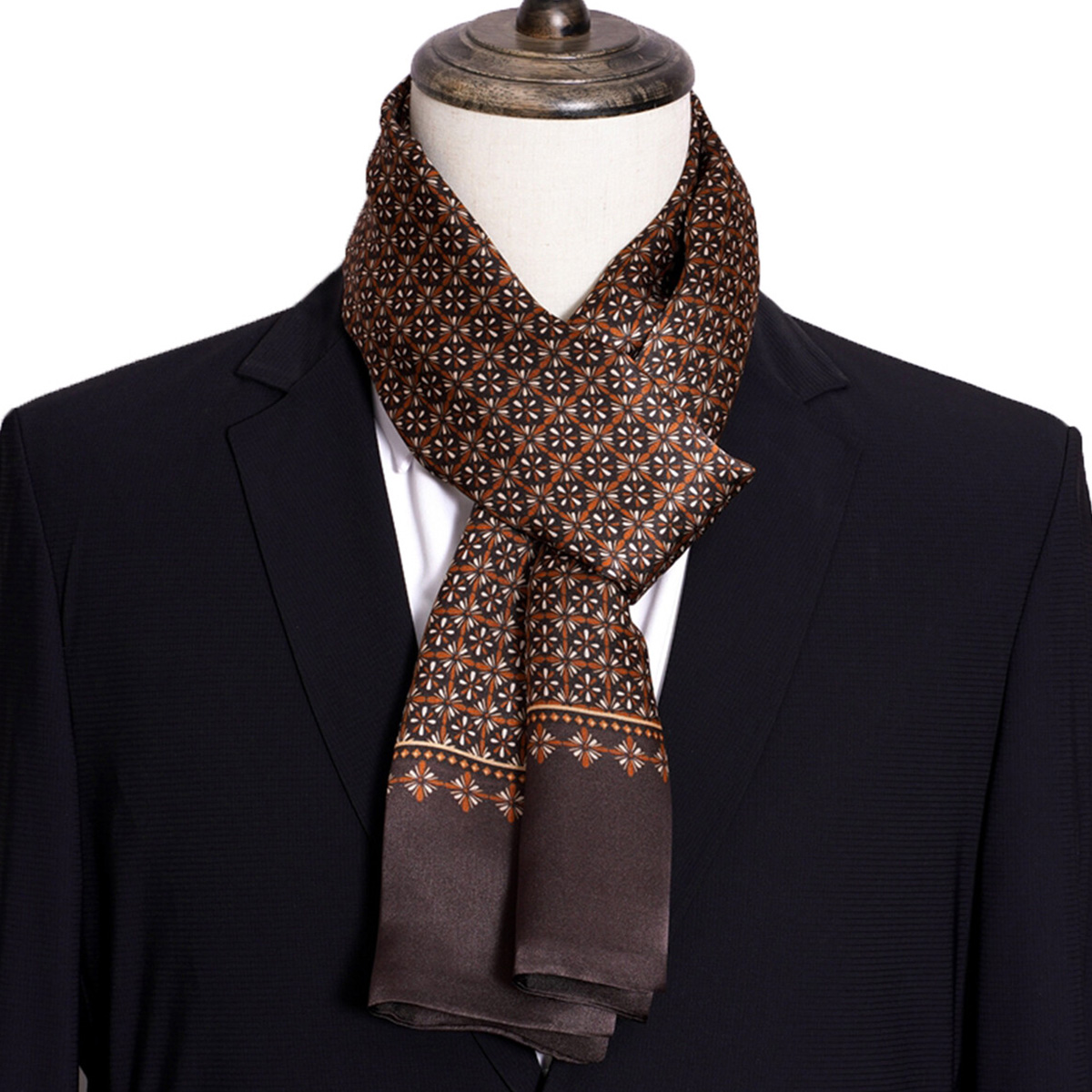 New Men's Stripe Silk Scarf Ho - Travel Accessories Sale 评论和价格