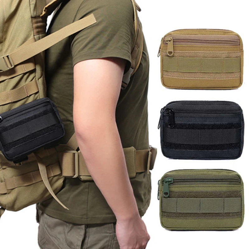 Double Layer EDC Pack Men Moll - Travel Accessories Hip Belt 评论和价格