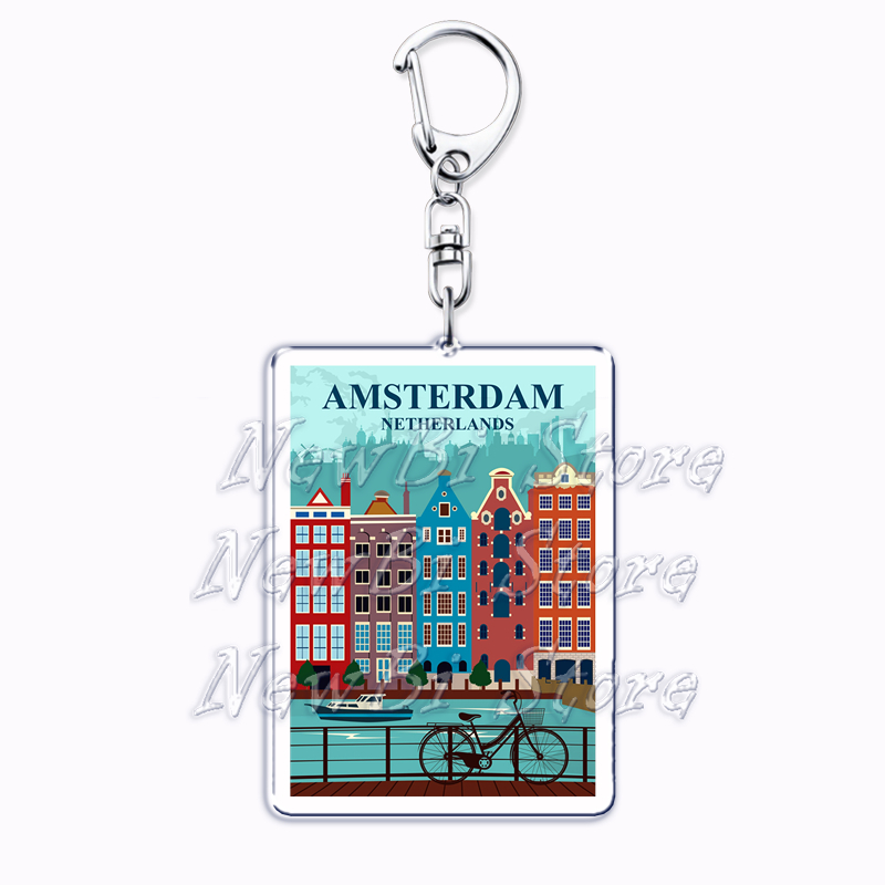 Hot Travel Cites Keychains for - Travel Accessories London 评论和价格