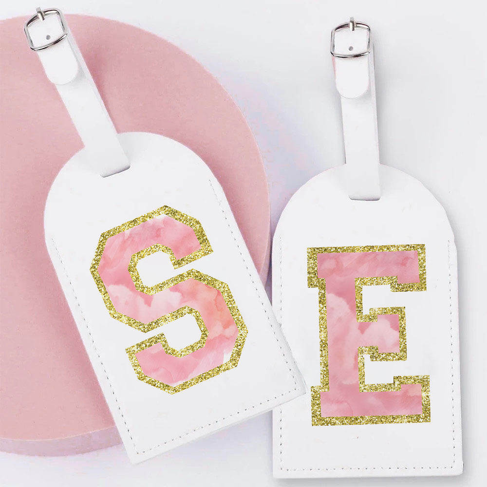 Letter Monogram Luggage Tag Ba - Travel Accessories Gifts For Her 评论和价格