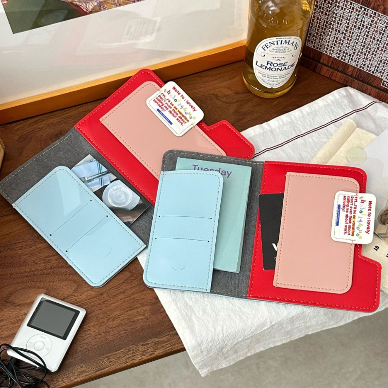 Ins Color Block Passport Holde - Travel Accessories Pouch For Women 评论和价格