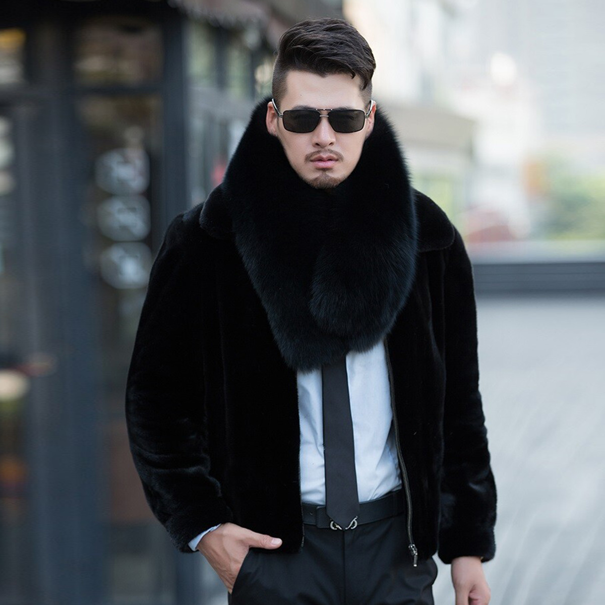 Genuine Fox Fur Scarf Winter A - Travel Accessories Sale 评论和价格