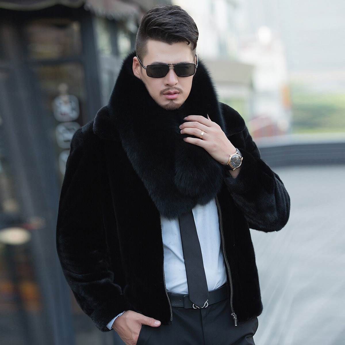 Genuine Fox Fur Scarf Winter A - Travel Accessories Sale 评论和价格
