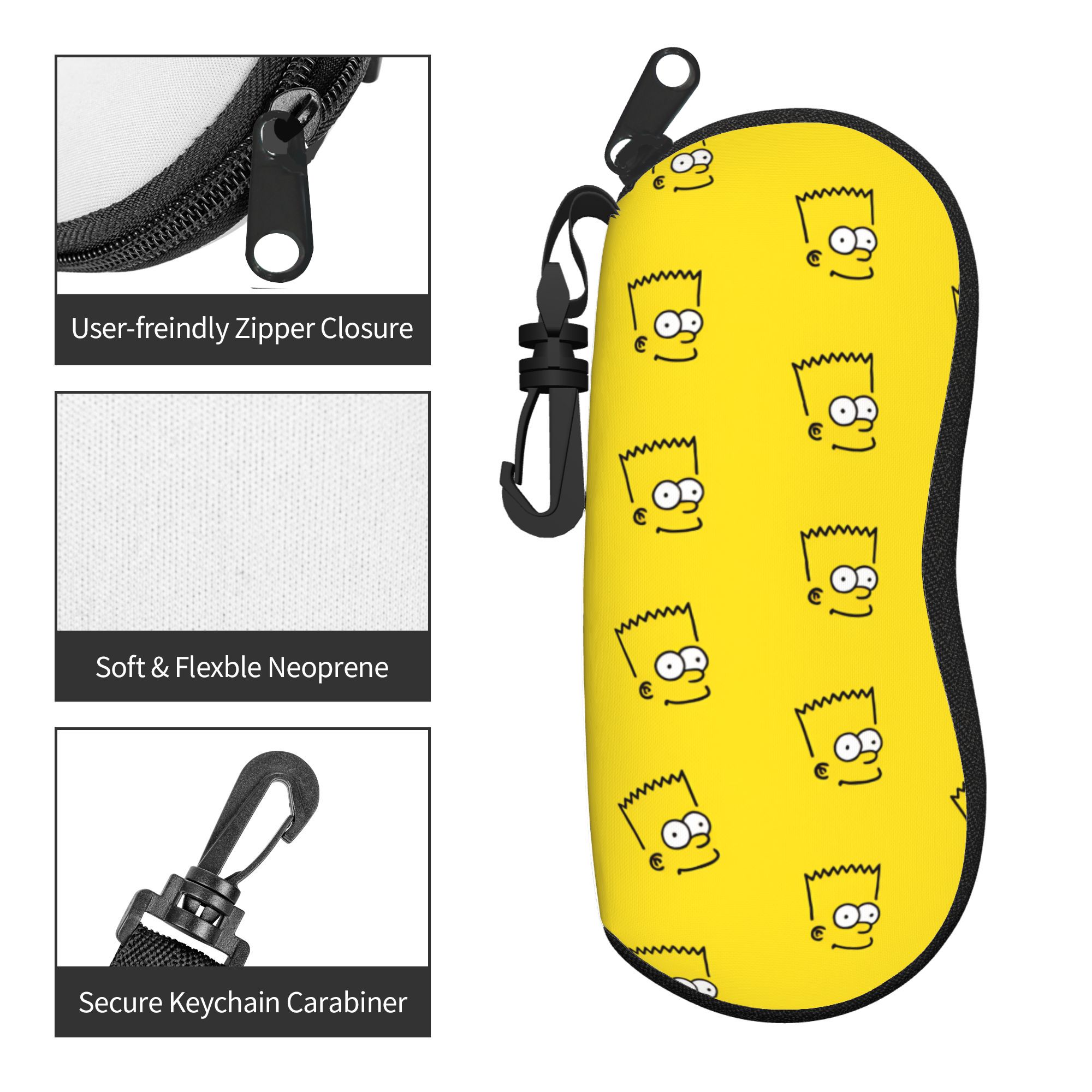 S-Simpsons Movies Glasses Case - Travel Accessories Pouch For Women 评论和价格