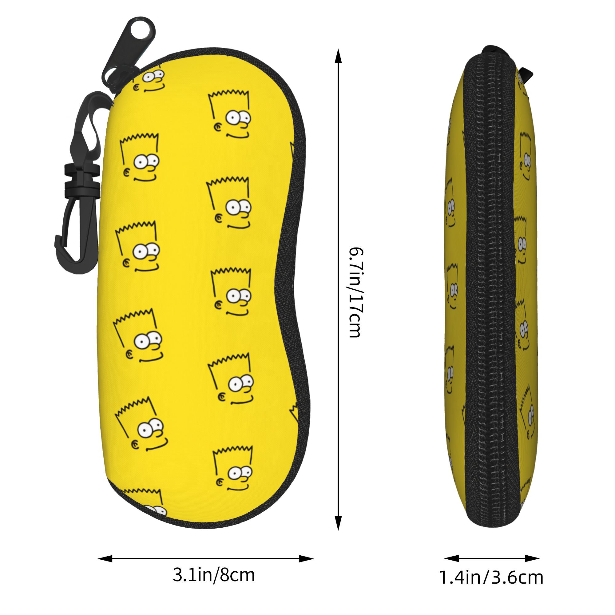 S-Simpsons Movies Glasses Case - Travel Accessories Pouch For Women 评论和价格