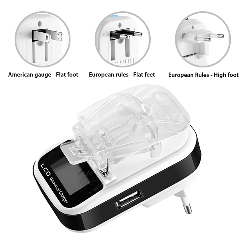 Universal Battery Charger Trav - Travel Accessories Display 评论和价格
