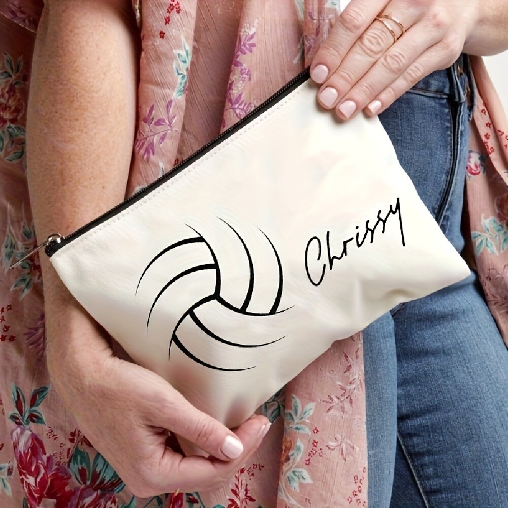 Custom Volleyball Print Polyes - Travel Accessories Gifts For Her 评论和价格