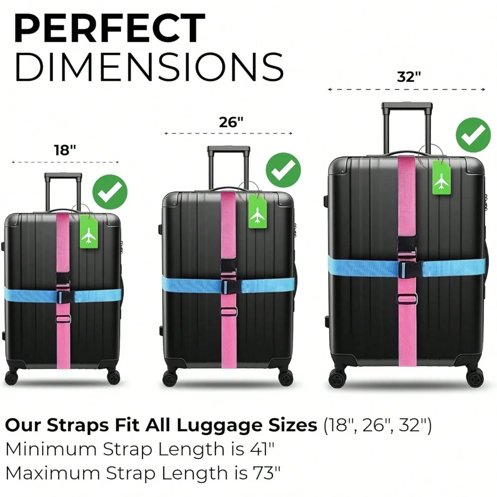 Luggage Strap Set with Luggage - Travel Accessories Sale 评论和价格