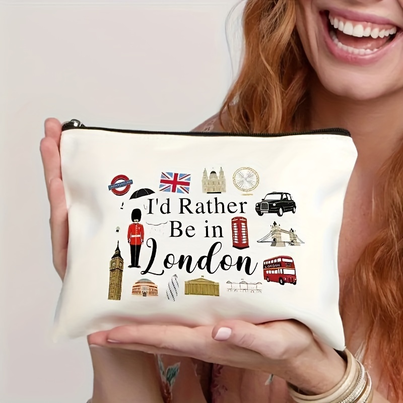 London Print Cosmetic Bag Ligh - Travel Accessories London 评论和价格