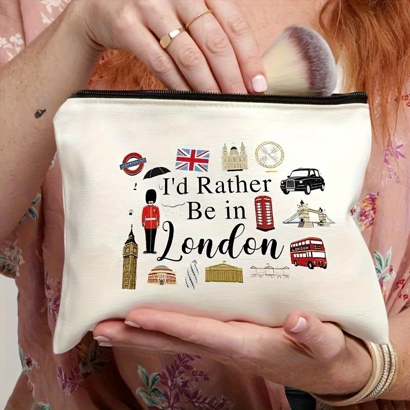 London Print Cosmetic Bag Ligh - Travel Accessories London 评论和价格