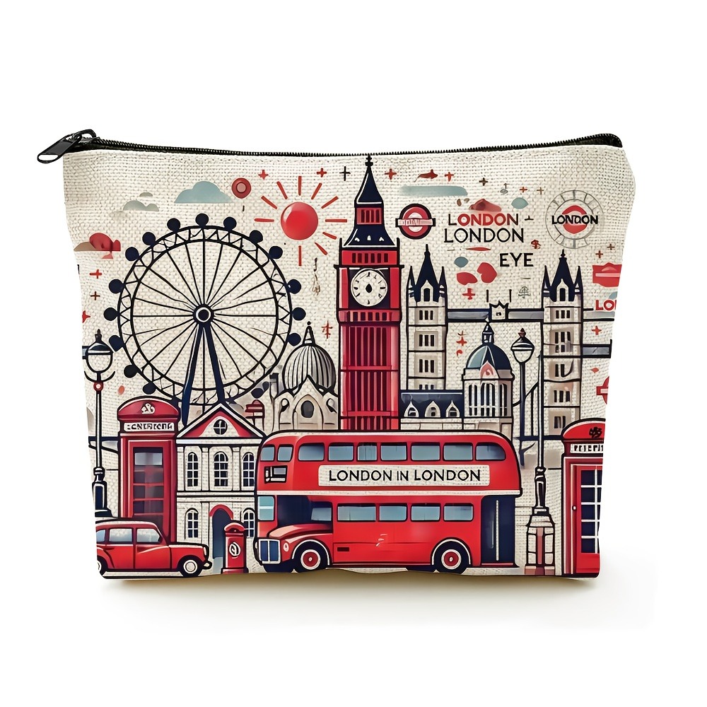 London Print Cosmetic Bag Ligh - Travel Accessories London 评论和价格