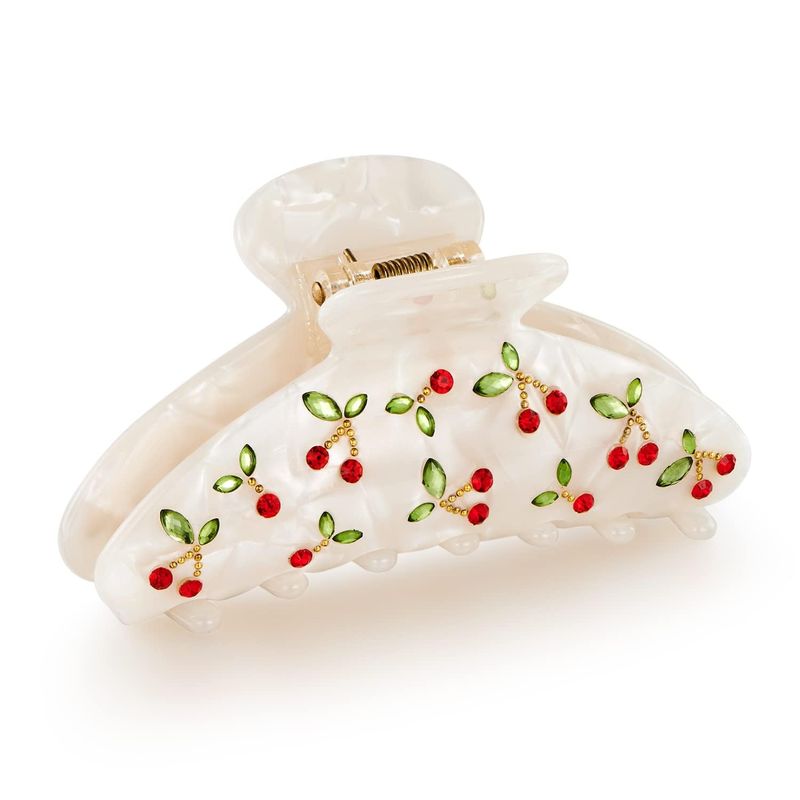 1pc Cherry hair clip, rhinesto - Quality Travel Accessories 评论和价格