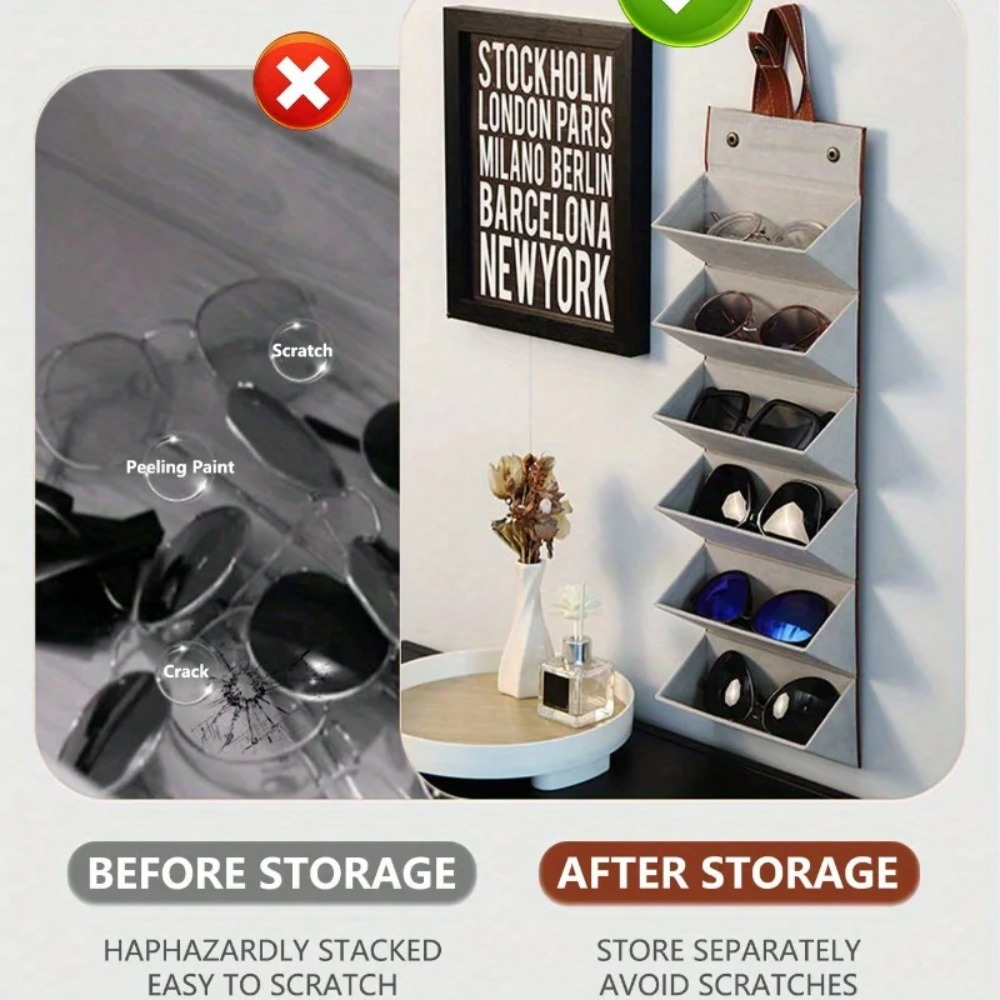 Multi-slot Portable Glasses Or - Travel Accessories Display 评论和价格