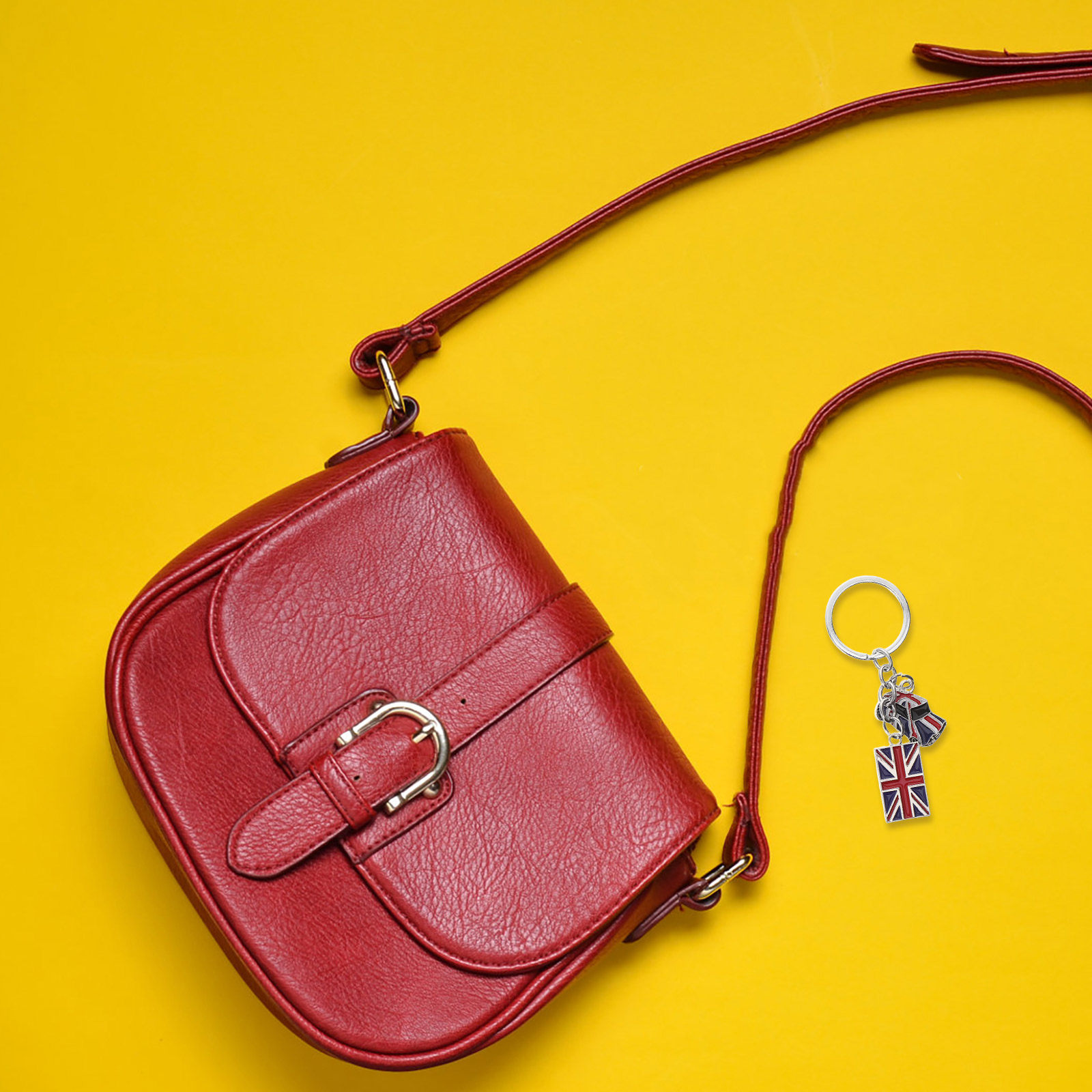 2Pcs British Souvenirs Keychai - Travel Accessories London 评论和价格