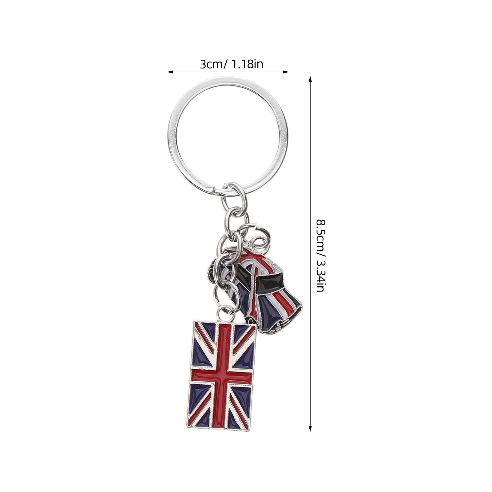 2Pcs British Souvenirs Keychai - Travel Accessories London 评论和价格