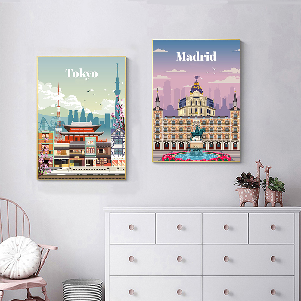 City Landscape Diamond Paintin - Travel Accessories London 评论和价格