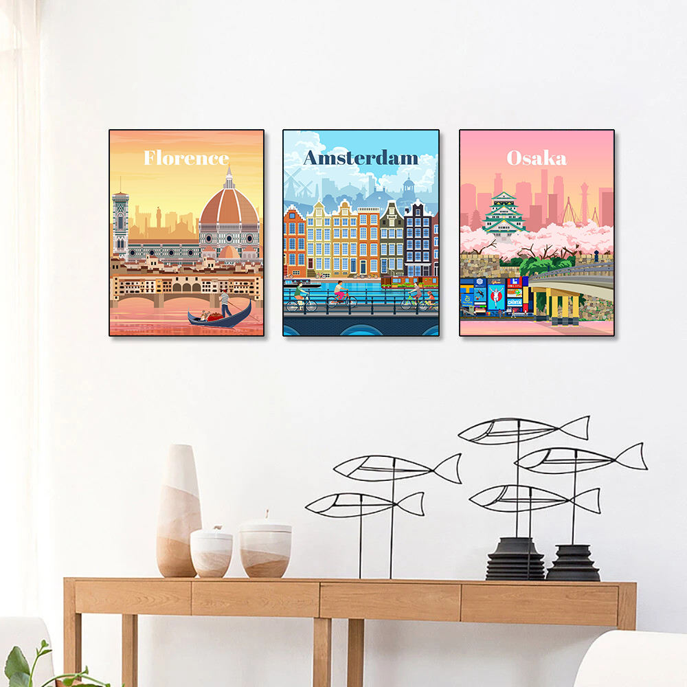 City Landscape Diamond Paintin - Travel Accessories London 评论和价格