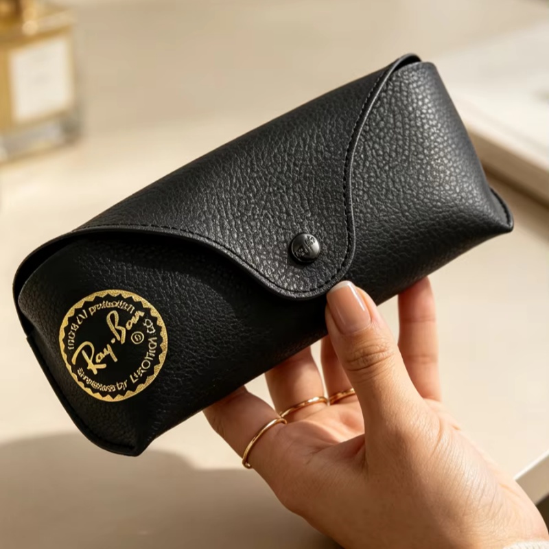 Ray-Ban Leather Sunglasses Cas - Travel Accessories Gifts For Men 评论和价格