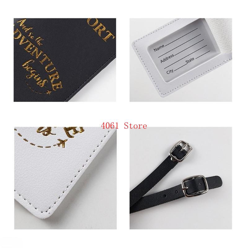 Lover Couple PU Leather for Ca - Travel Accessories Gifts For Men 评论和价格