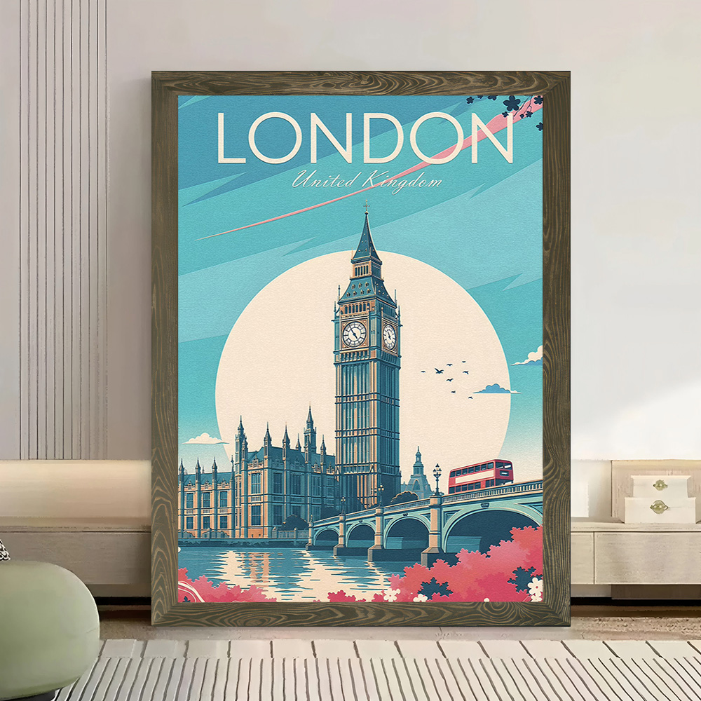 London Travel Canvas Poster Wa - Travel Accessories London 评论和价格