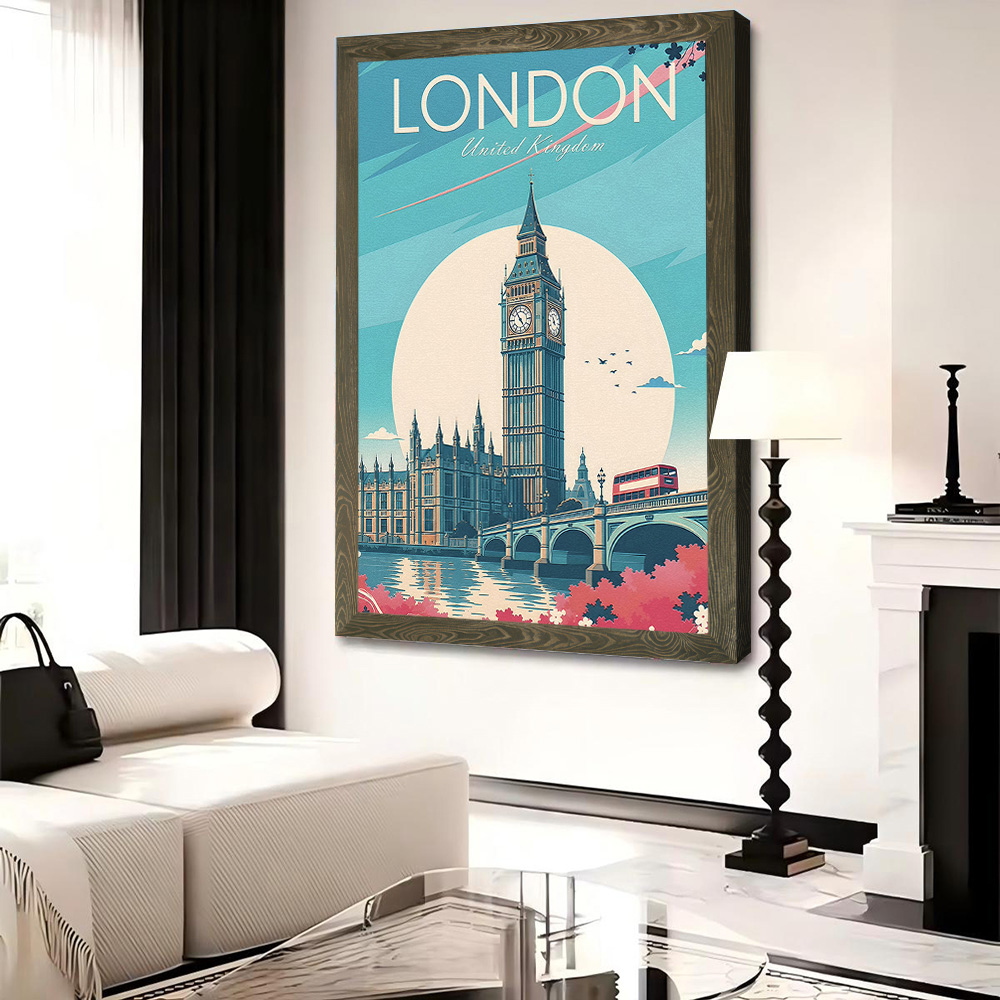 London Travel Canvas Poster Wa - Travel Accessories London 评论和价格