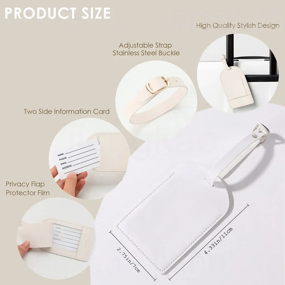 Personalized PU Luggage Tag Fl - Travel Accessories Gifts For Her 评论和价格