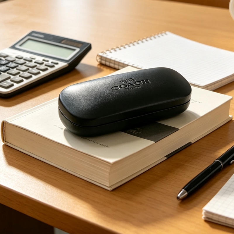 COACH Black Hard Glasses Case  - Travel Accessories Gifts For Men 评论和价格