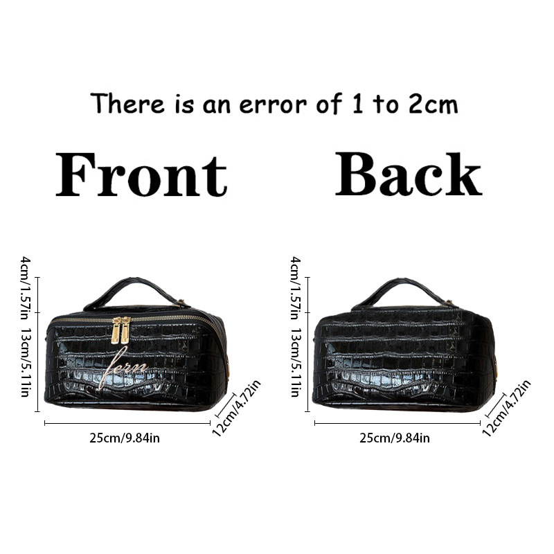 Embroidered Croc Makeup Bag Pe - Travel Accessories Gifts For Her 评论和价格